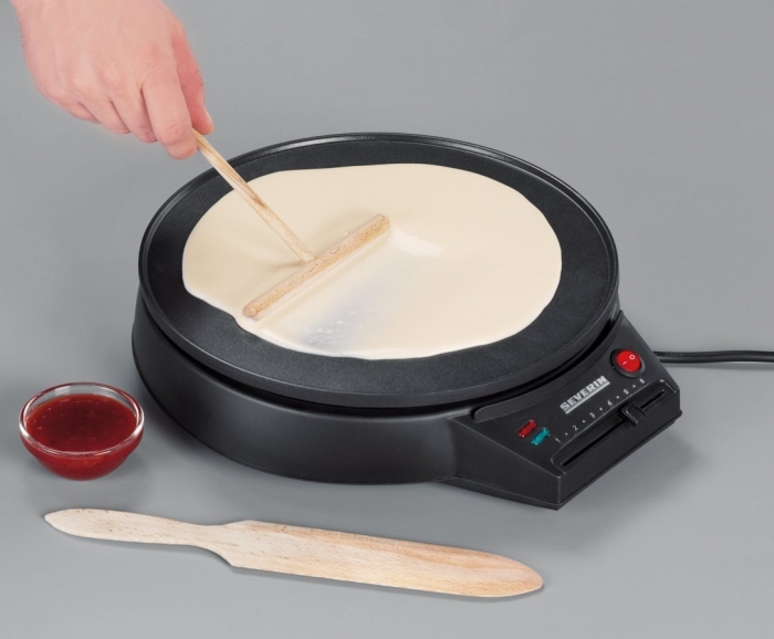 Appareil à Crêpe - Crépière 1000W à thermostat Severin