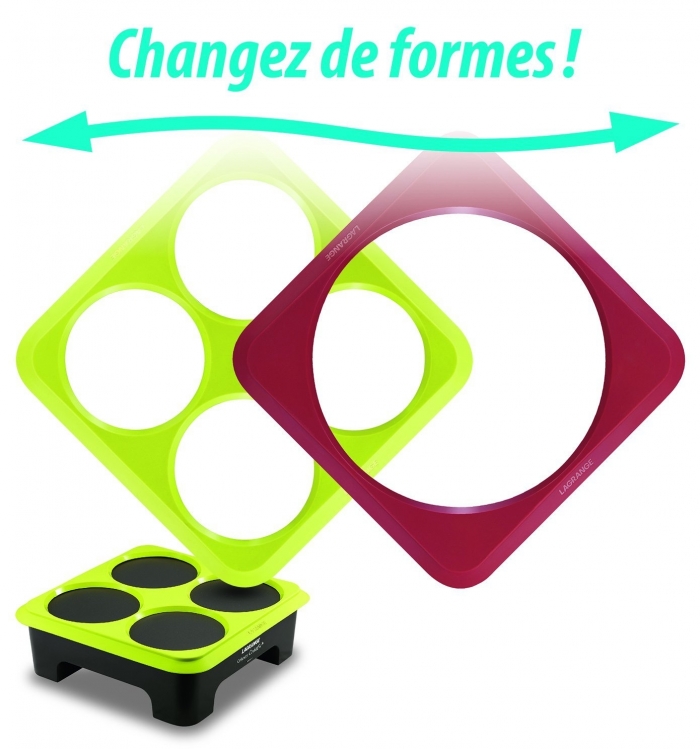 Appareil à Crêpe - Kit crêpière Lagrange 139009 avec 3 Pochoirs