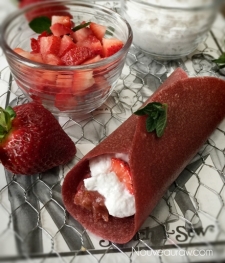 crêpe sucré - Recette Crêpe Fraise Banane