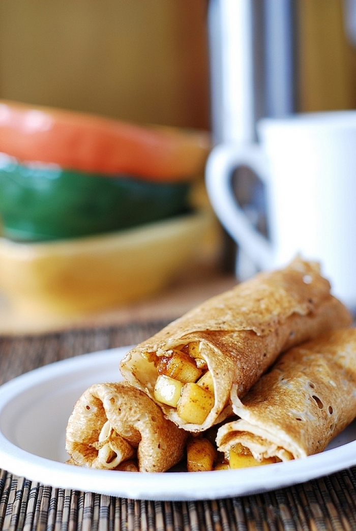 crêpe sucré - Recette Crêpe Tarte aux Pommes Canelle