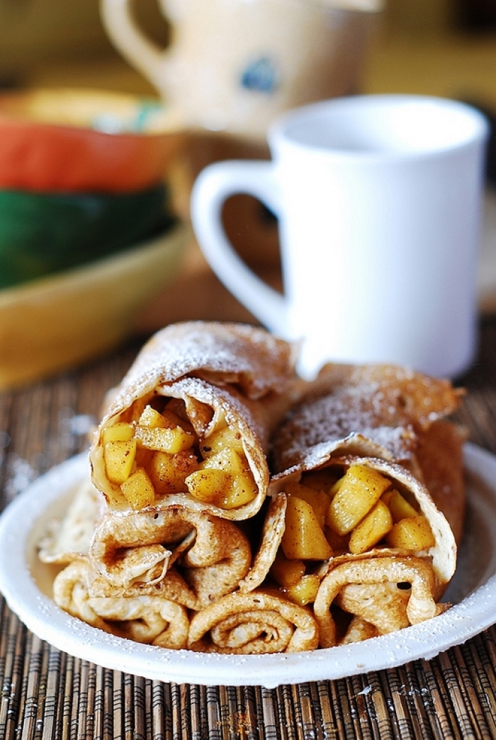 crêpe sucré - Recette Crêpe Tarte aux Pommes Canelle