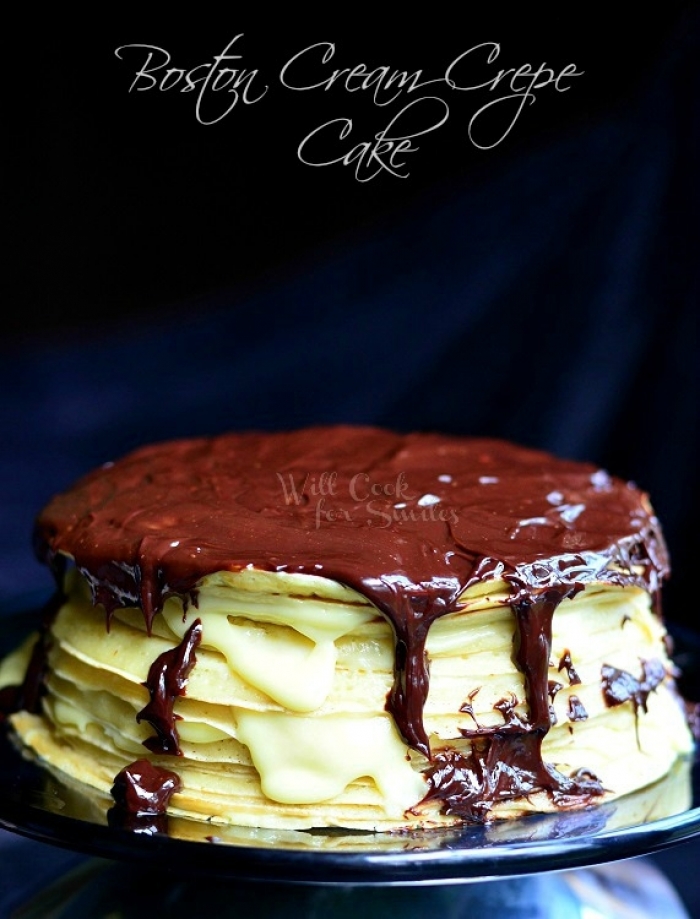 crêpe sucré - Recette Gateau Crêpe nappage Chocolat