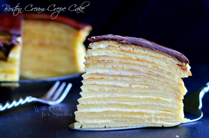 crêpe sucré - Recette Gateau Crêpe nappage Chocolat