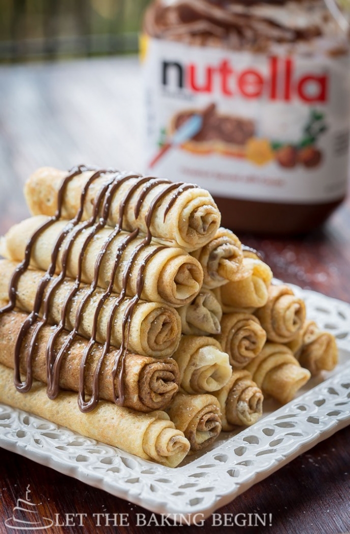 crêpe sucré - Recette Crêpe au Nutella 3 pliages