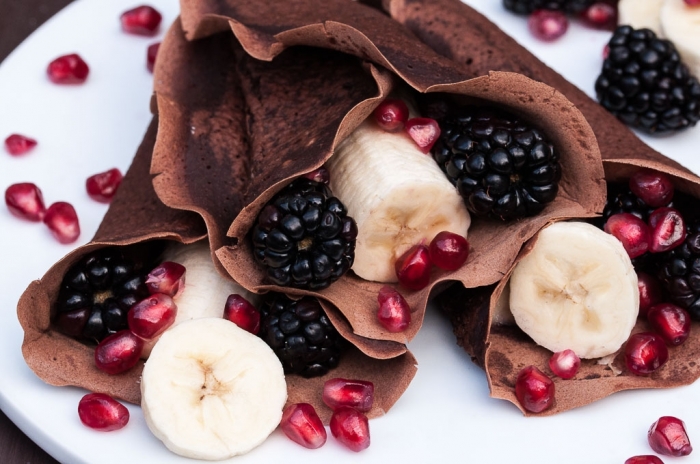 crêpe sucré - Recette Crêpe Chocolat végétalien