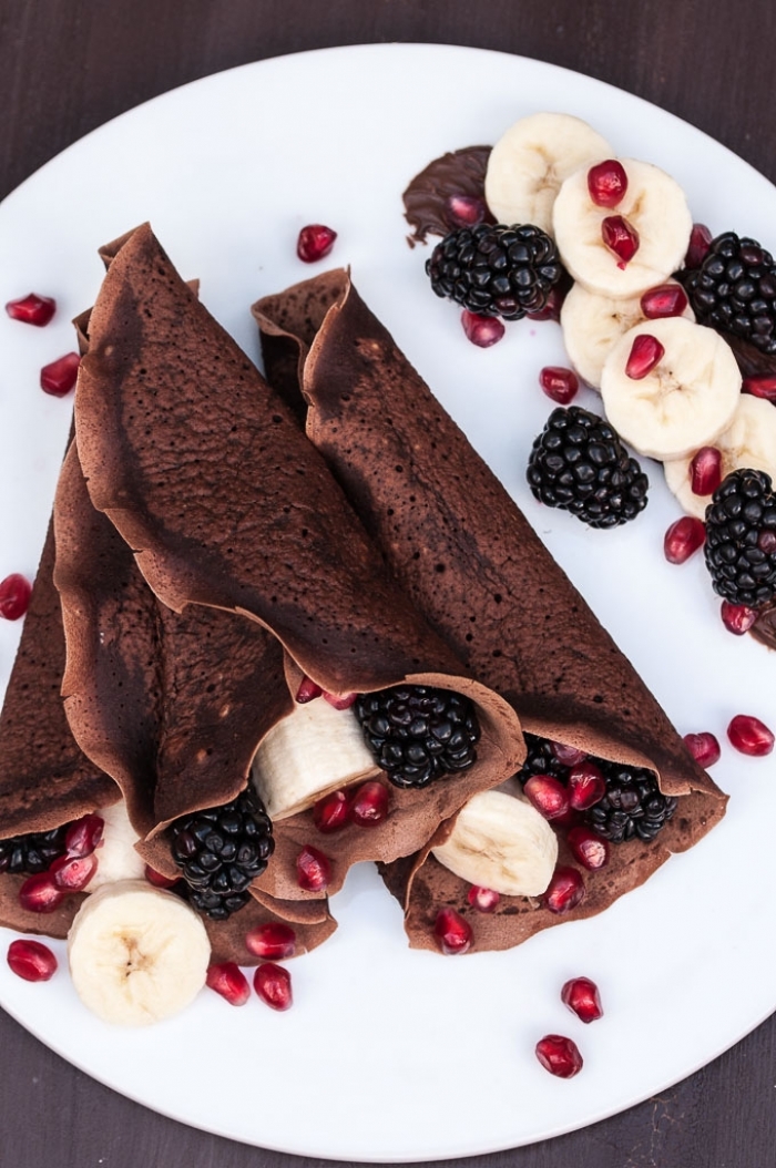 crêpe sucré - Recette Crêpe Chocolat végétalien