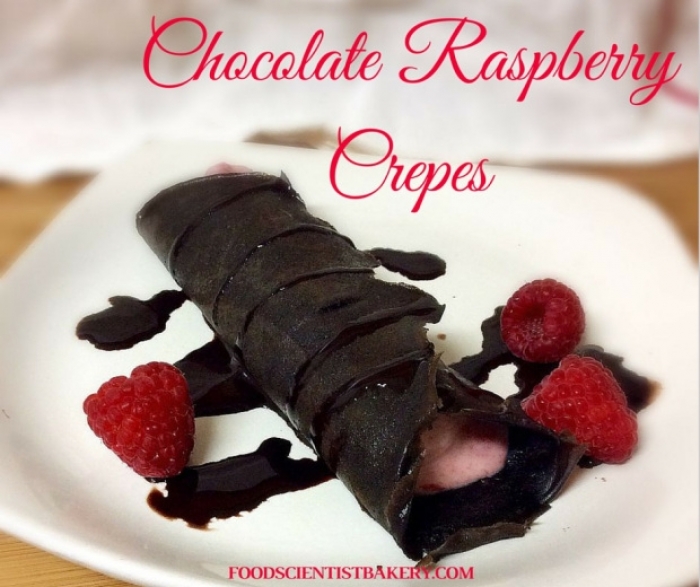 crêpe sucré - Recette Crêpe Chocolat Framboise