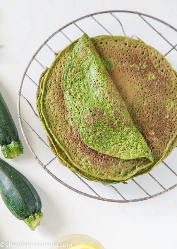 crêpe salé - Recette Crêpe Monstre Vert