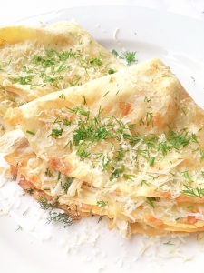 crêpe salé - Recette Crêpe au poulet et fromage