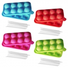 Appareil à Cupcake - Moule à sucettes POP CAKE en silicone + 8 bâtonnets