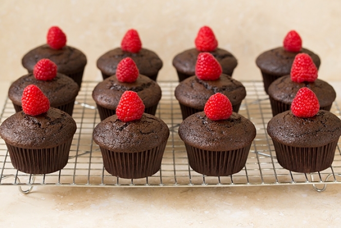 cupcake - Recette Cupcake Chocolat Glaçage Framboise