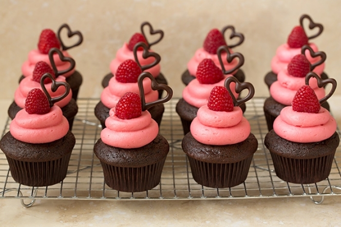 cupcake - Recette Cupcake Chocolat Glaçage Framboise