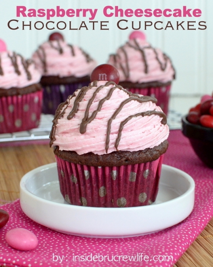 cupcake - Recette Cupcake au Fromage Chocolat et Framboises
