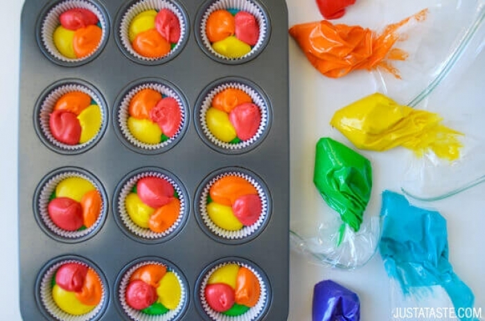 cupcake - Recette Cupcake Arc en Ciel