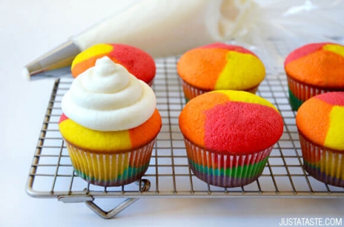 cupcake - Recette Cupcake Arc en Ciel