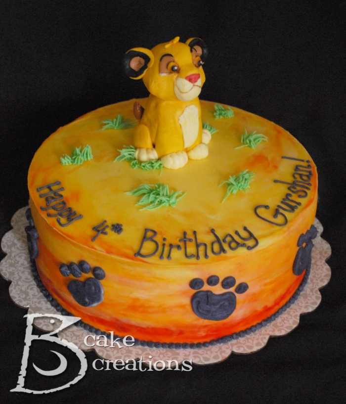 deco gateau roi lion