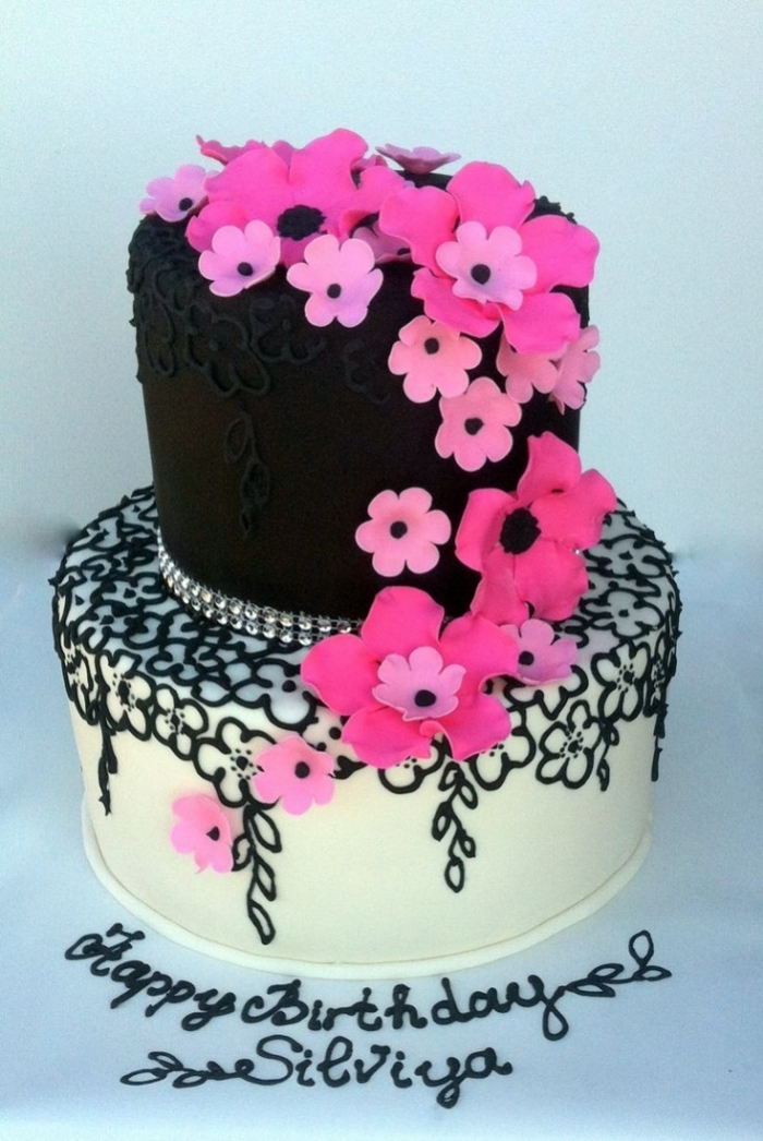 Hot Pink And Black Wedding Cakes Hot Pink And Black Wedding Cakes