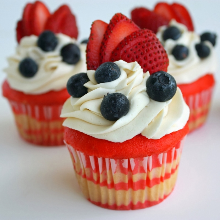 cupcakes au fruits rouge et à la crème 10/10/2020