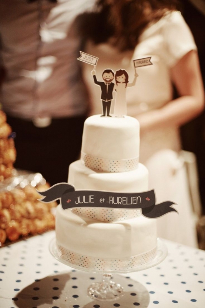 Petit gâteau de mariage tout simple 14/06/2020