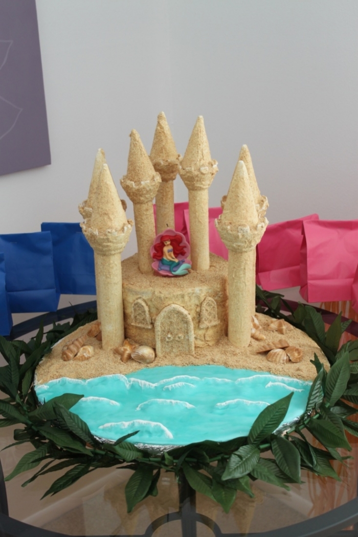 Gateau du chateau de la petite sirene 15/06/2020