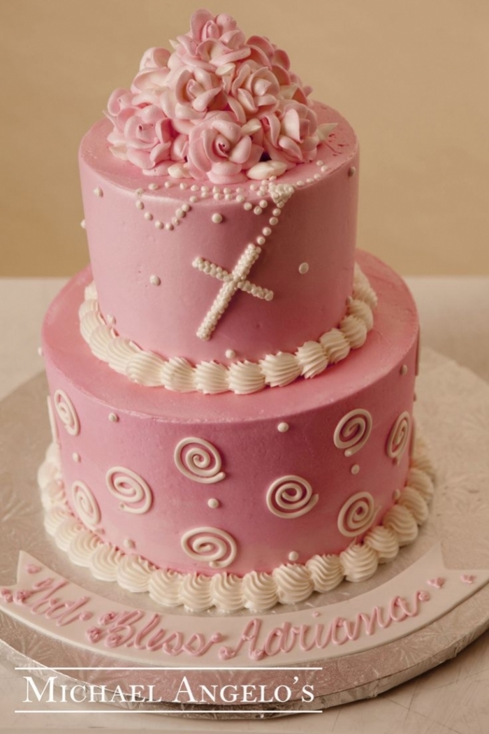 Two Tier Communion Cakes Two Tier Communion Cakes