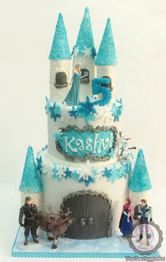 4776 gateau chateau la reine des neiges