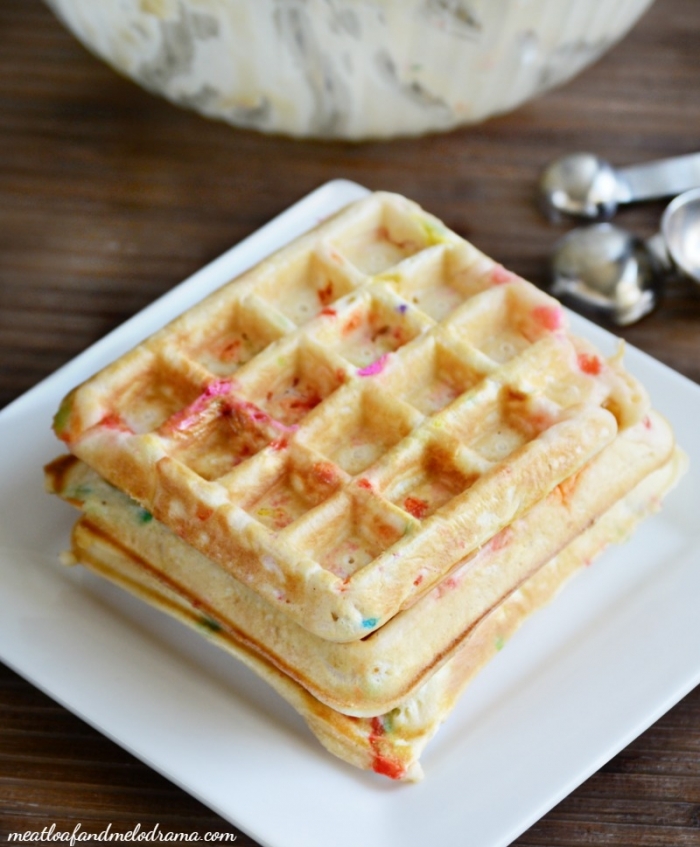 gaufre sucré - Recette Gaufre colorée