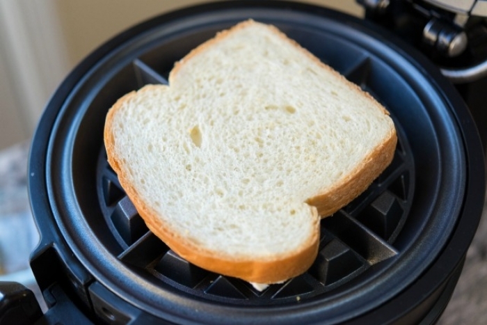 gaufre salé - Recette Gaufre Sandwich au fromage grillé