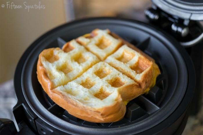 gaufre salé - Recette Gaufre Sandwich au fromage grillé