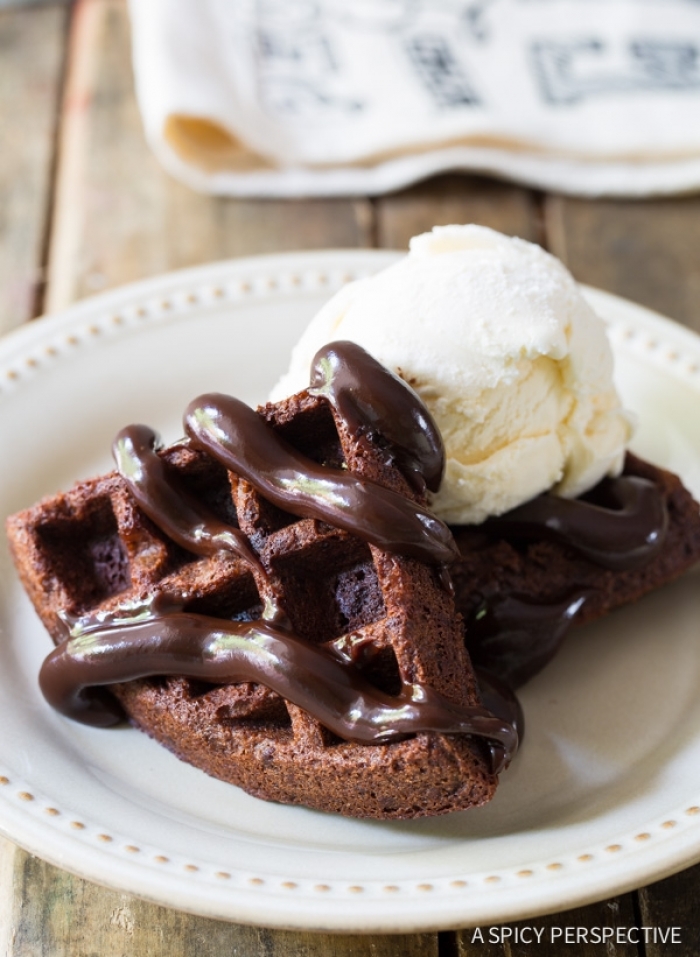 gaufre sucré - Recette Gaufre Brownie à la mode belge