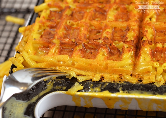 gaufre salé - Recette Gaufre au Pâtes au Fromage