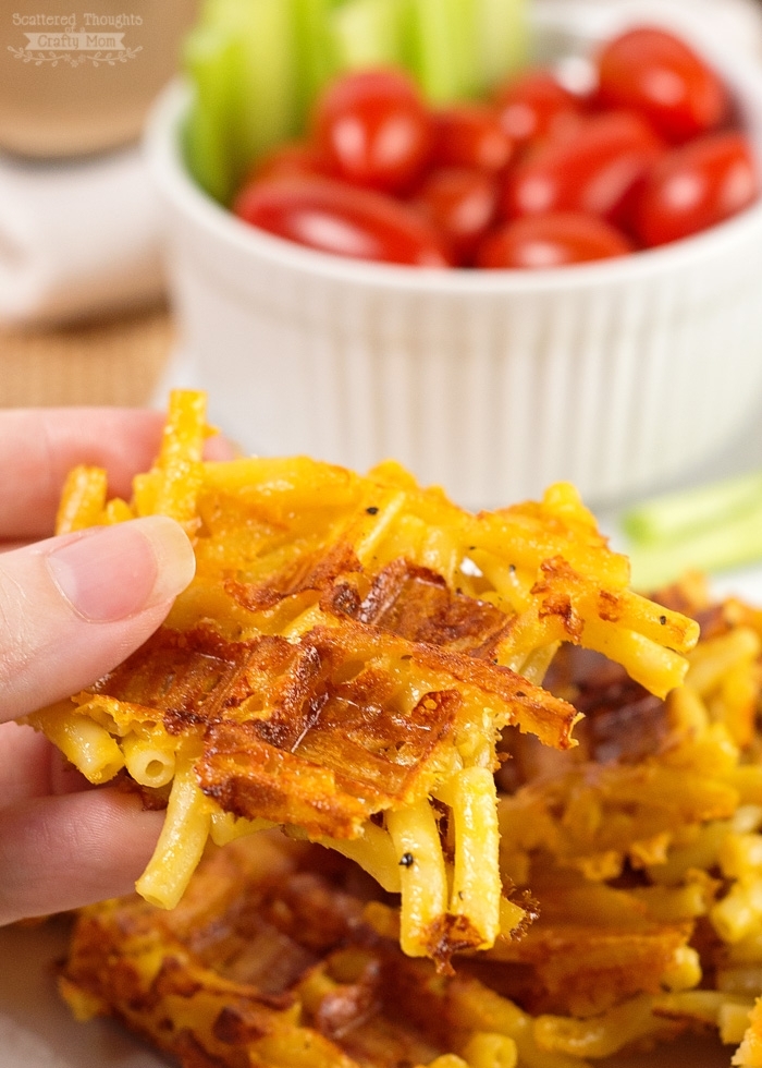 gaufre salé - Recette Gaufre au Pâtes au Fromage