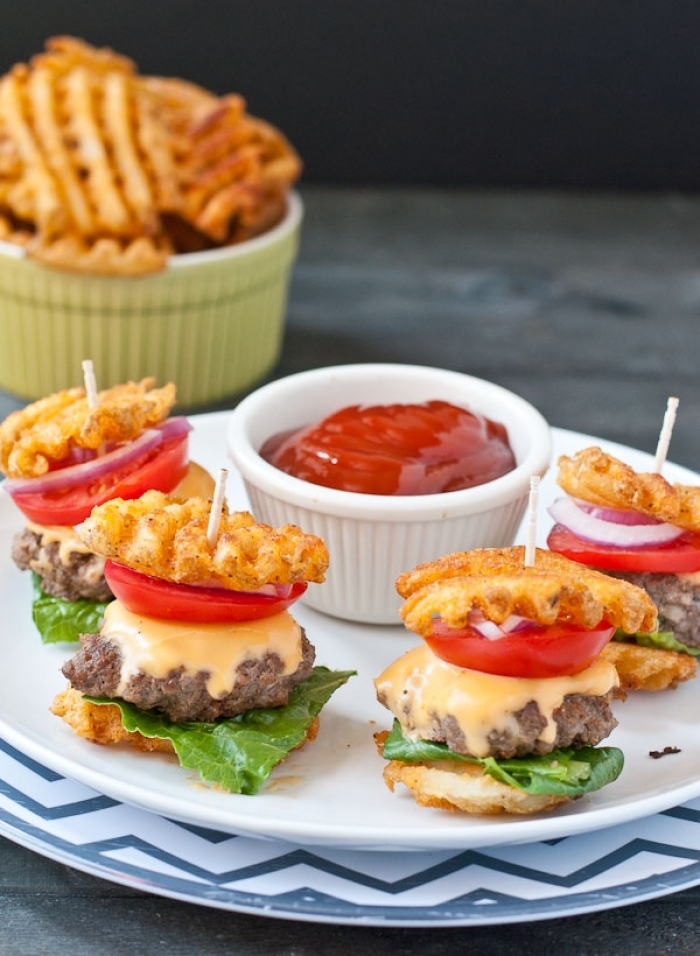 gaufre salé - Recette Gaufre Burger