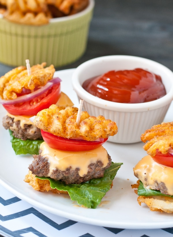 gaufre salé - Recette Gaufre Burger