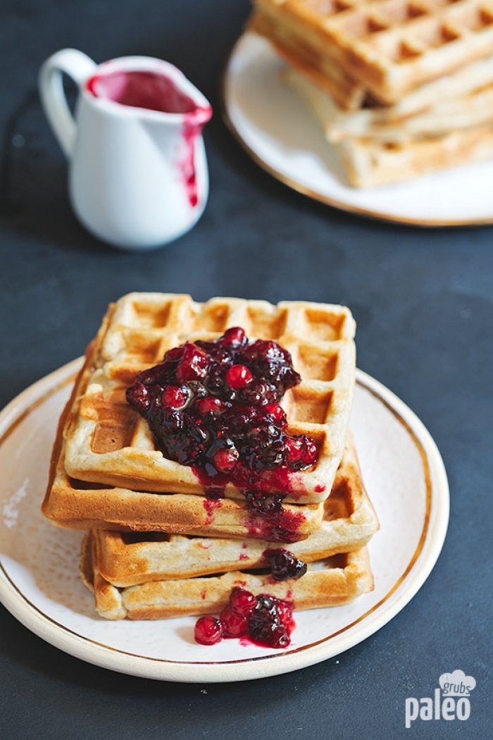 gaufre sucré - Recette Gaufre COCO Fruits rouges