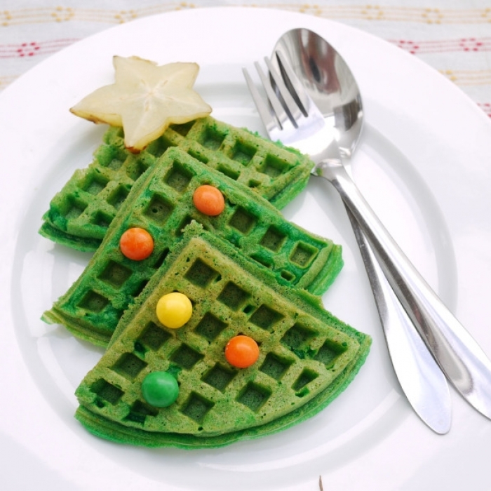 gaufre sucré - Recette Gaufre Arbre de Noël