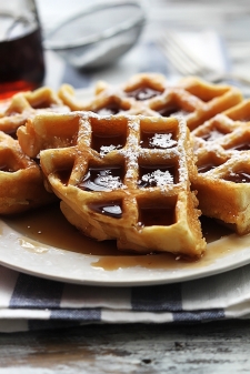 gaufre sucré - Gaufres à la crème Allemande moelleuse et riche