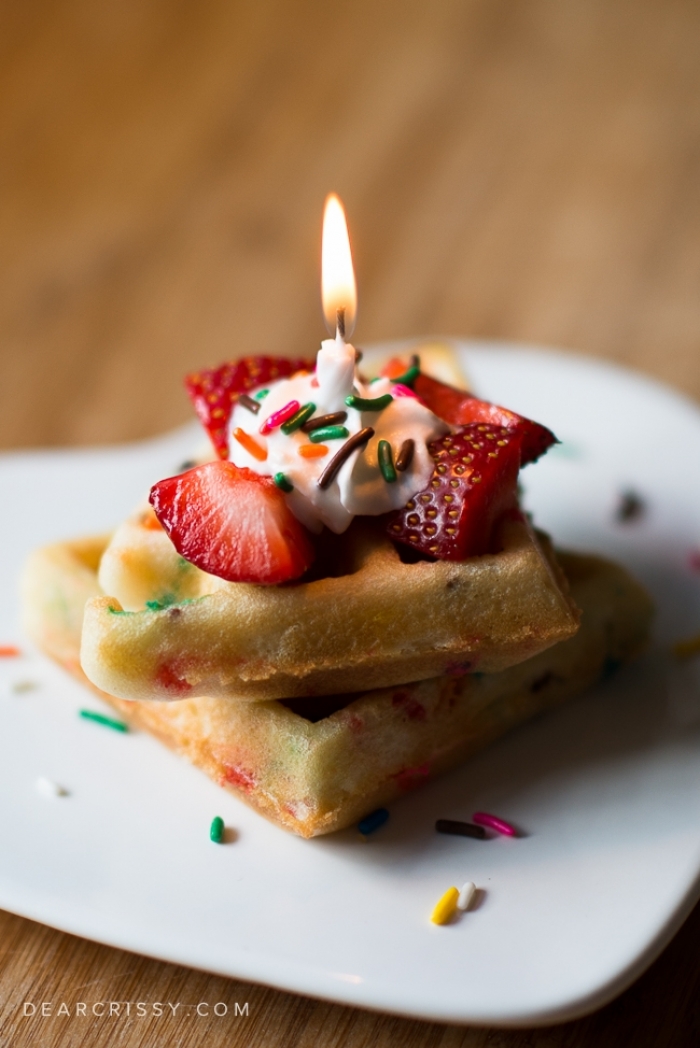 gaufre sucré - Recette gaufre pour Anniversaire