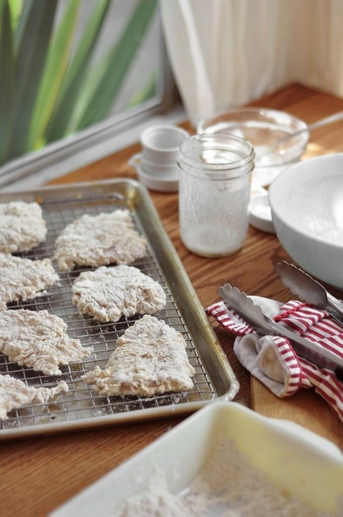 gaufre salé - Recette Gaufre Sandwiche Poulet