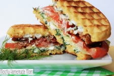 gaufre salé - Recette Gaufre Sandwiche Frais