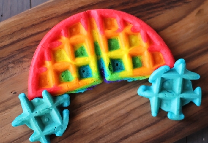 gaufre sucré - Recette Gaufre Arc En Ciel Céréales Frozen