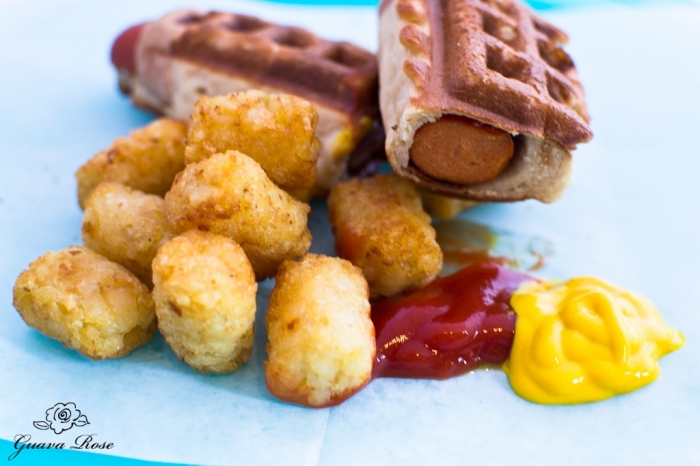 gaufre salé - Recette Gaufre Hot Dog Miel