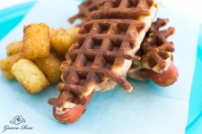 gaufre salé - Recette Gaufre Hot Dog Miel