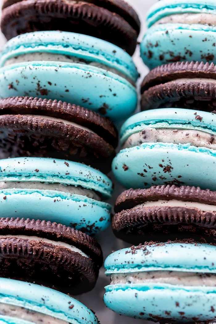 macaron - Recette Macaron Oreo Cheesecake