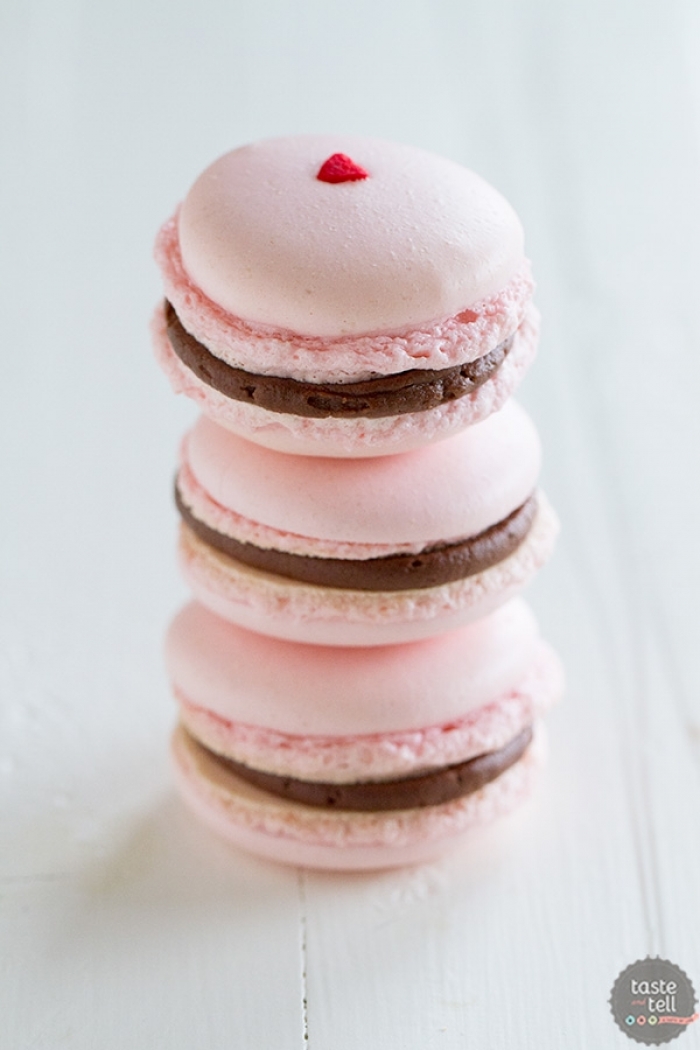 macaron - Recette Macaron Cerise Chocolat