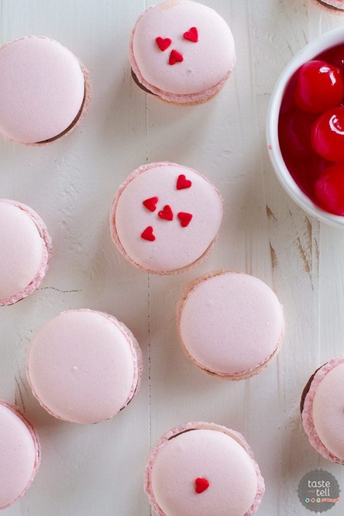 macaron - Recette Macaron Cerise Chocolat