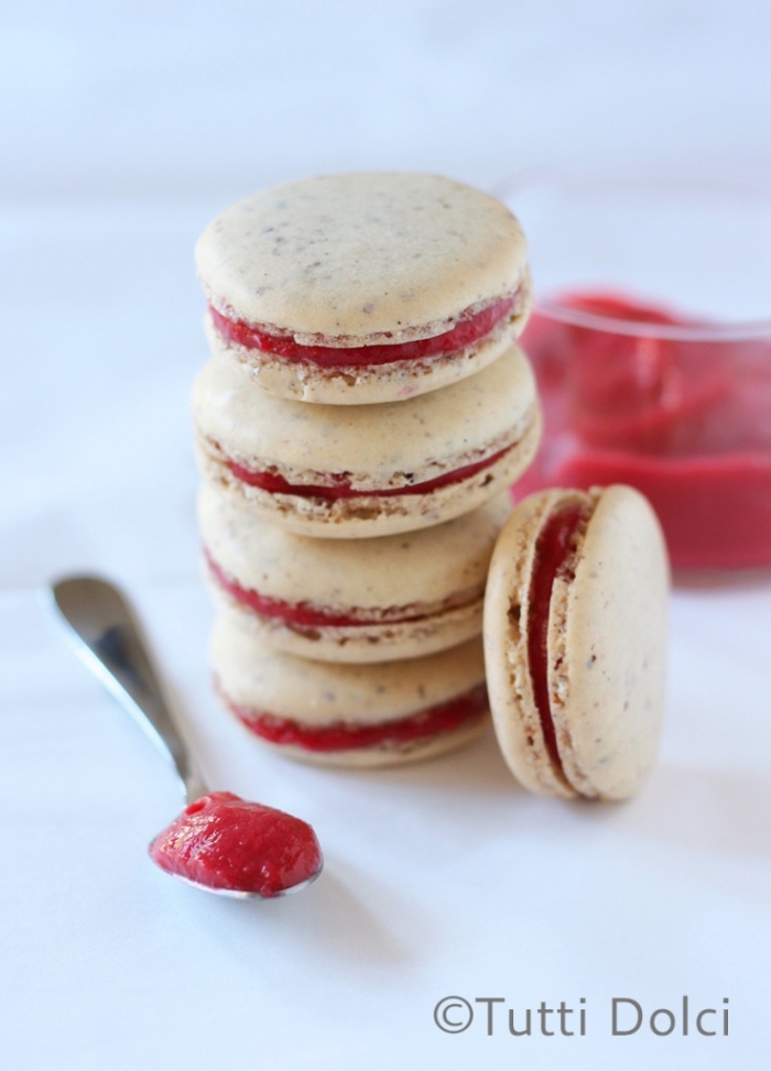 macaron - Recette Macaron Vanille Confiture de Framboise