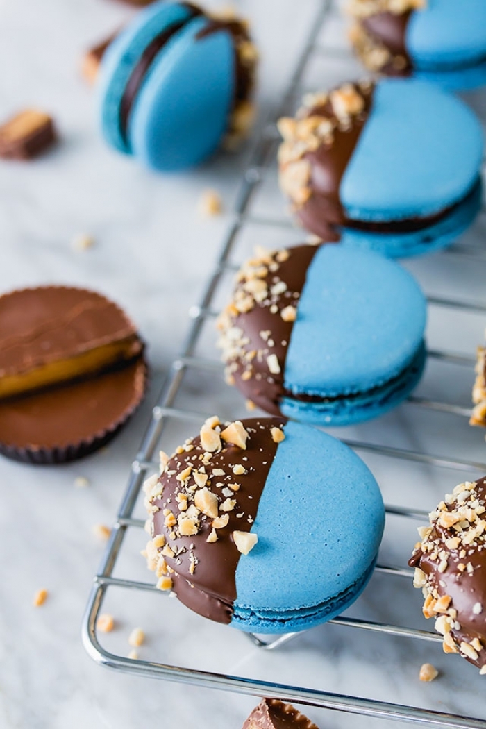 macaron - Recette Macaron Cacahuète Chocolate Peanut