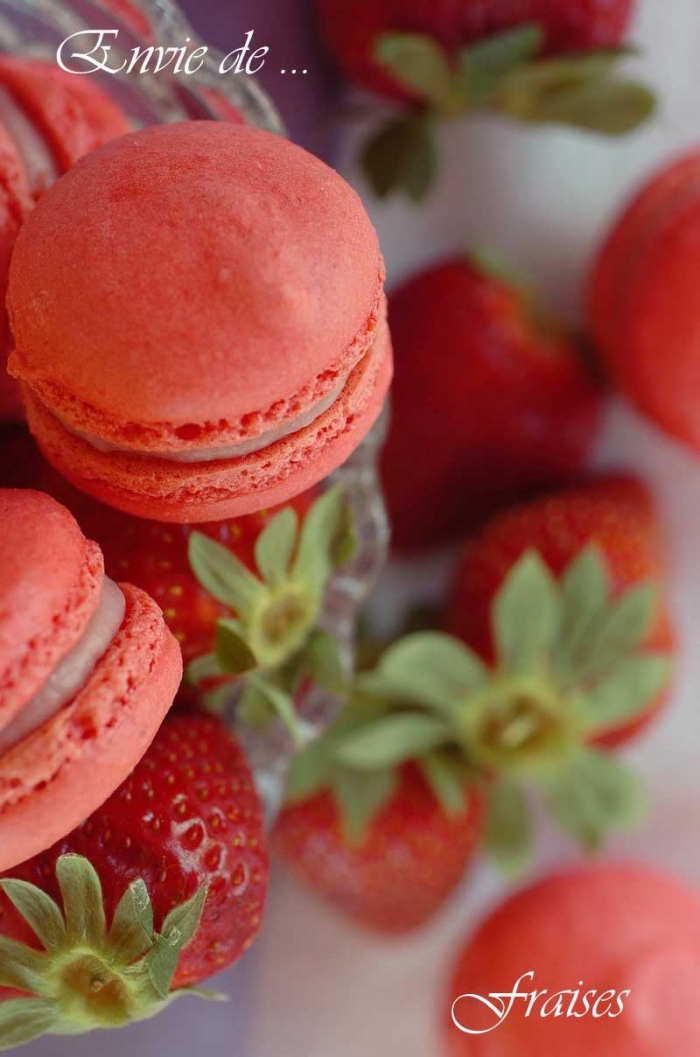 macaron - Recette Macaron à la fraise