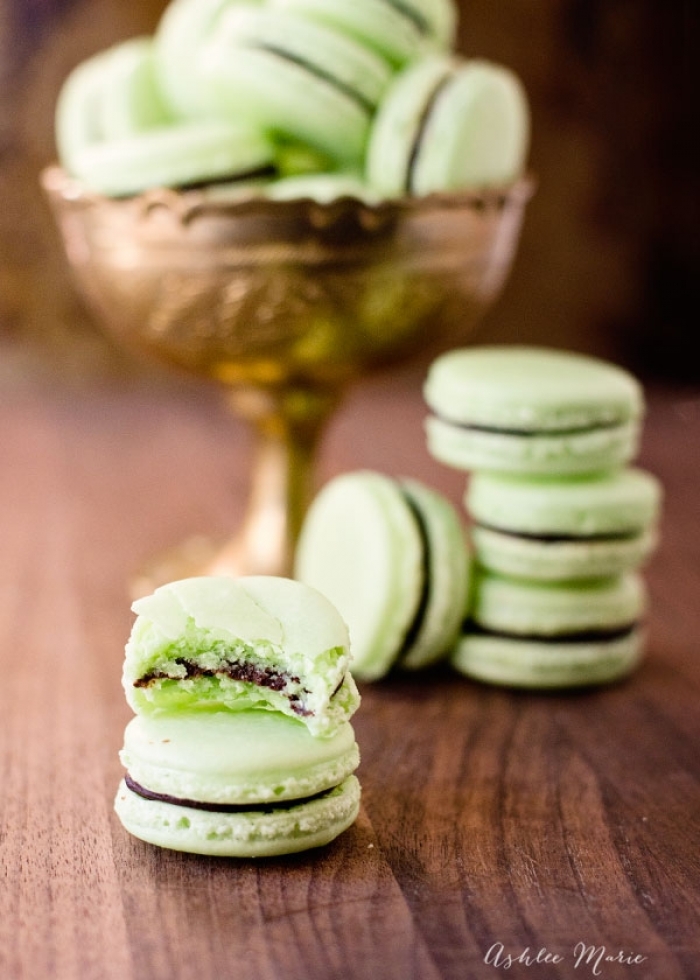 macaron - Recette Macaron Chocolate Mint